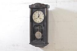 アンティーク雑貨　精工舎(SEIKOSHA、セイコー)　レトロシックなゼンマイ式掛け時計(柱時計、振り子時計)(R-039082)