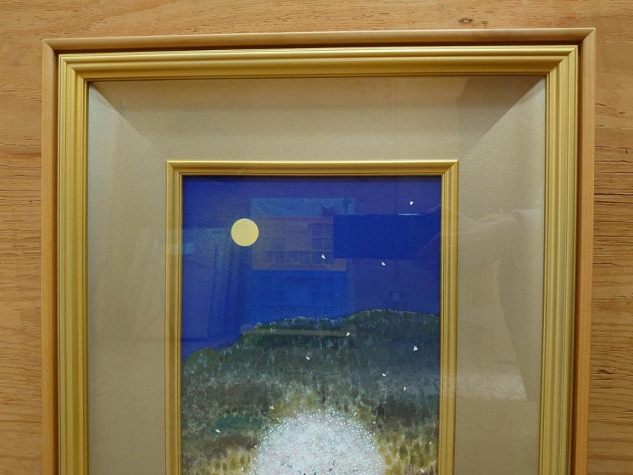 真作】 日本画家 木村圭吾 「丘の春 醍醐桜」 2002年制作 4号P