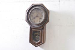 和製アンティーク　精工舎(SEIKOSHA、セイコー)　TRADE(S)MARK　8DAY　木味の温もり感じる掛け時計(柱時計、古時計、八角時計、振り子時計)(R-072176)