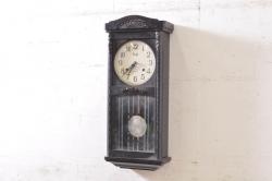 和製アンティーク　Meiji(明治時計社)　21DAY　落ち着いた色合いが素敵な掛け時計(柱時計、古時計、振り子時計)(R-072178)