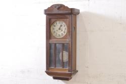 和製アンティーク　レトロモダンな雰囲気溢れる掛け時計(柱時計、古時計、振り子時計)(R-072179)