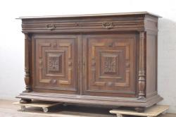 中古　DREXEL HERITAGE(ドレクセルヘリテイジ)　Old World(オールドワールド)　セクレタリー(ライティングビューロー、ワークデスク、在宅ワーク、在宅用、収納棚)(定価約226万円)(R-029290)