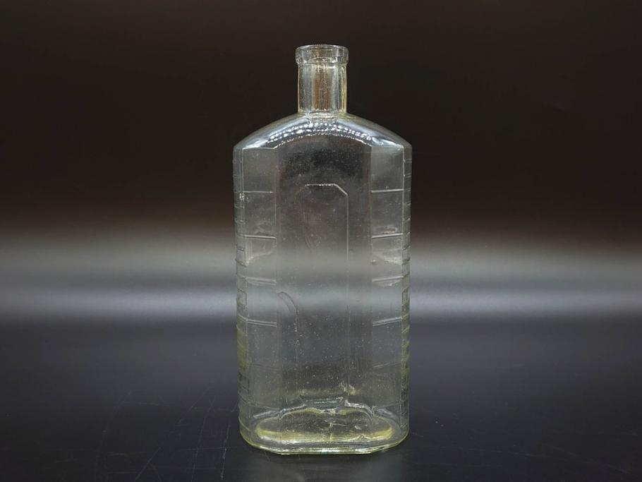 大正～昭和初期　レトロな風情を感じるボトル瓶5点セット(ガラスビン、ガラス瓶、硝子、薬瓶、花瓶、花入、花器)(R-076944)
