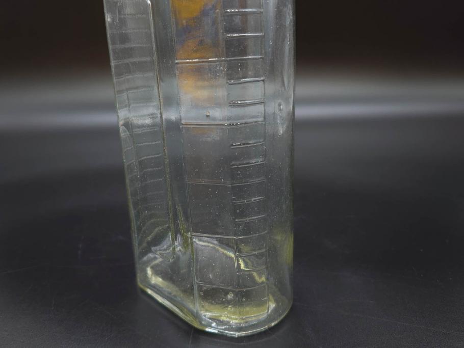大正～昭和初期　レトロな風情を感じるボトル瓶5点セット(ガラスビン、ガラス瓶、硝子、薬瓶、花瓶、花入、花器)(R-076944)