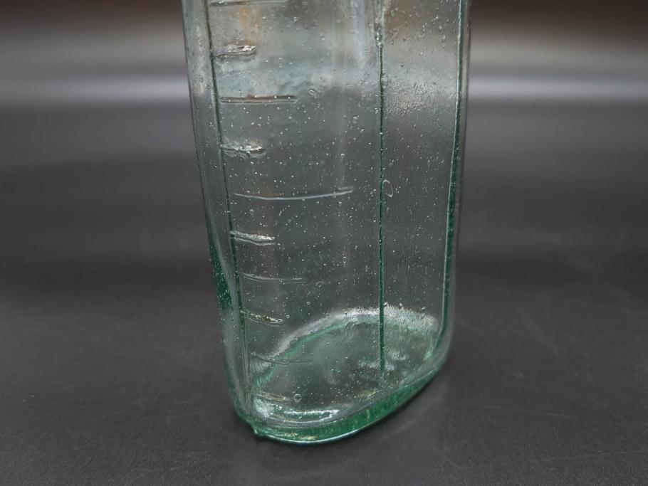 大正～昭和初期　レトロな風情を感じるボトル瓶5点セット(ガラスビン、ガラス瓶、硝子、薬瓶、花瓶、花入、花器)(R-076944)