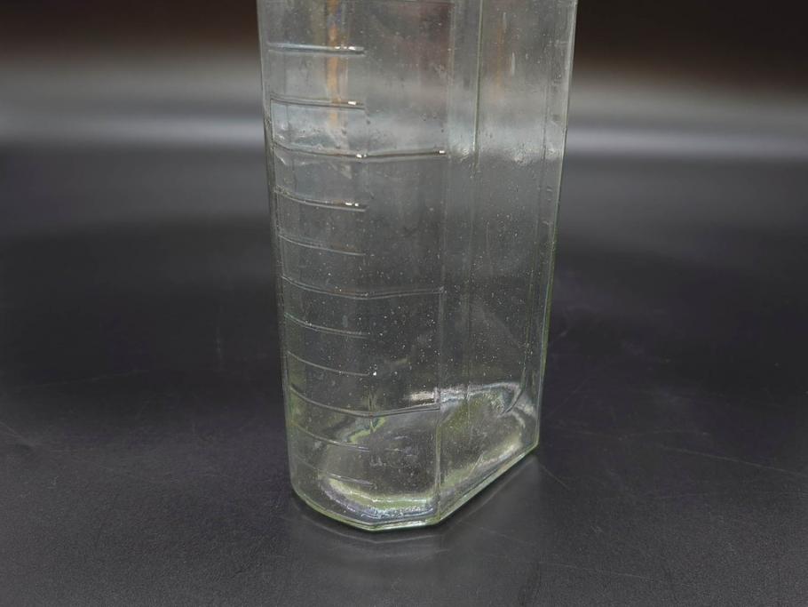 大正～昭和初期　歴史を重ねた趣のあるボトル瓶5点セット(ガラスビン、ガラス瓶、硝子、薬瓶、花瓶、花入、花器)(R-076945)