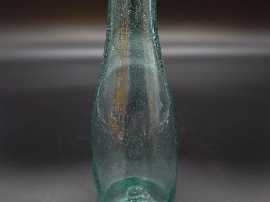 大正～昭和初期　歴史を重ねた趣のあるボトル瓶5点セット(ガラスビン、ガラス瓶、硝子、薬瓶、花瓶、花入、花器)(R-076945)