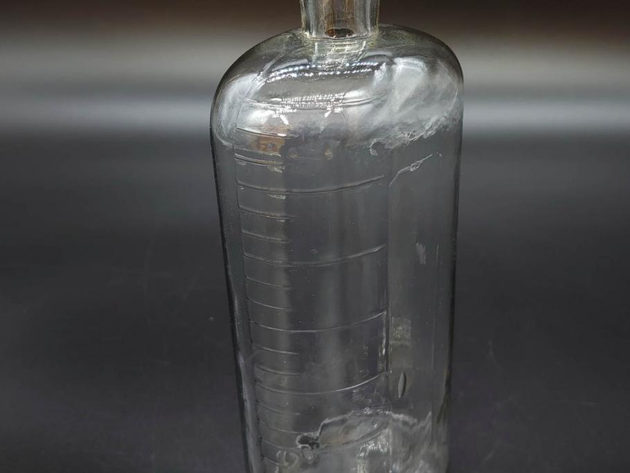 大正～昭和初期　レトロな雰囲気を盛り上げるボトル瓶5点セット(ガラスビン、ガラス瓶、硝子、薬瓶、花瓶、花入、花器)(R-076947)