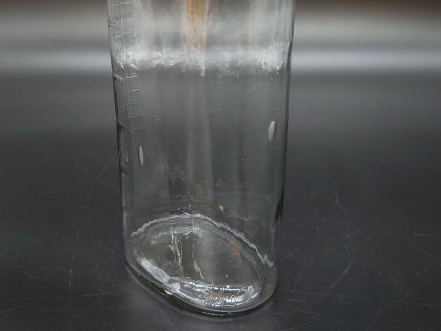 大正～昭和初期　レトロな雰囲気を盛り上げるボトル瓶5点セット(ガラスビン、ガラス瓶、硝子、薬瓶、花瓶、花入、花器)(R-076947)