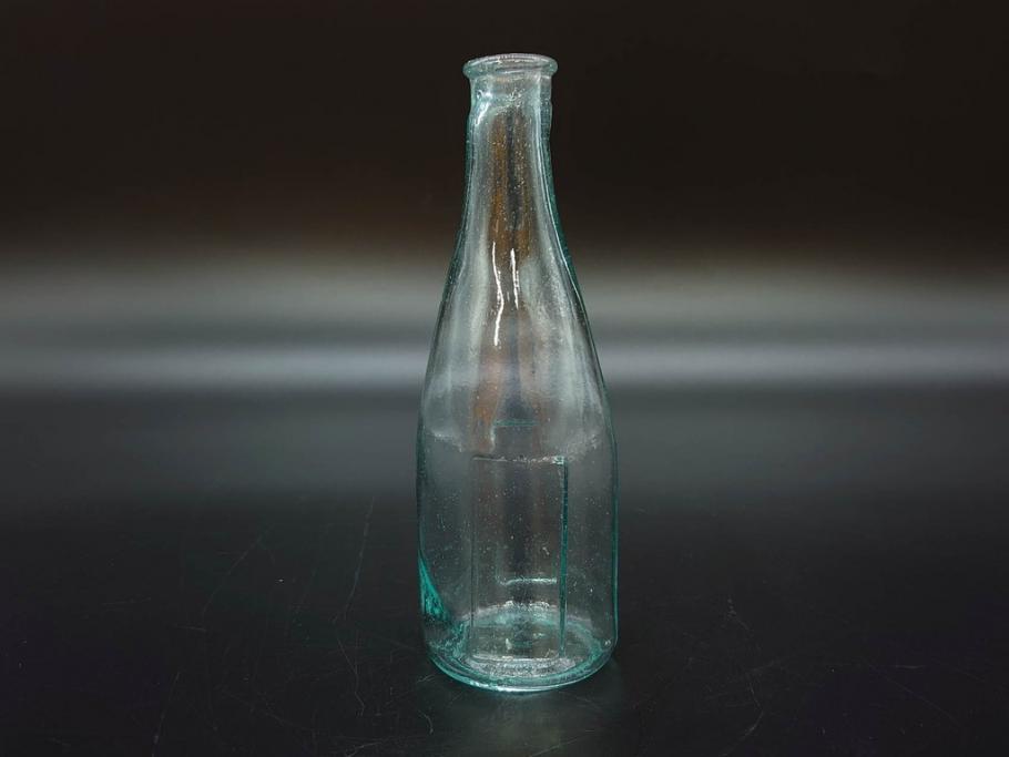 大正～昭和初期　レトロな雰囲気を盛り上げるボトル瓶5点セット(ガラスビン、ガラス瓶、硝子、薬瓶、花瓶、花入、花器)(R-076947)