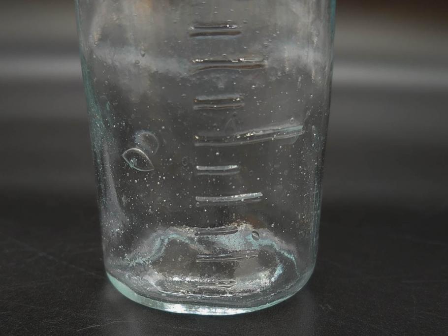 大正～昭和初期　レトロな雰囲気を盛り上げるボトル瓶5点セット(ガラスビン、ガラス瓶、硝子、薬瓶、花瓶、花入、花器)(R-076947)
