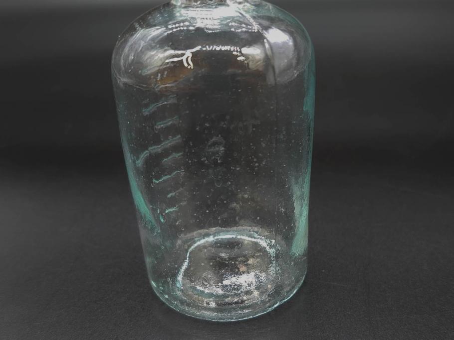 大正～昭和初期　レトロな雰囲気を盛り上げるボトル瓶5点セット(ガラスビン、ガラス瓶、硝子、薬瓶、花瓶、花入、花器)(R-076947)