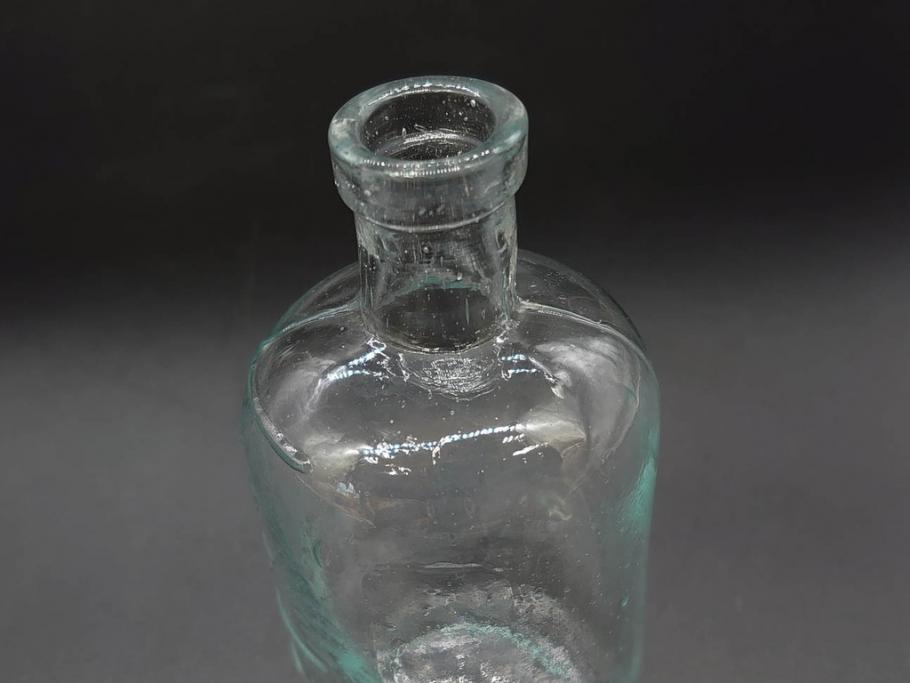 大正～昭和初期　レトロな雰囲気を盛り上げるボトル瓶5点セット(ガラスビン、ガラス瓶、硝子、薬瓶、花瓶、花入、花器)(R-076947)