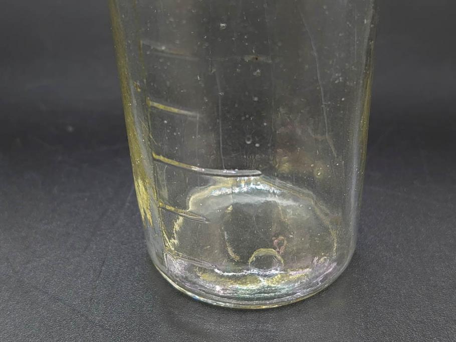 大正～昭和初期　レトロな雰囲気を盛り上げるボトル瓶5点セット(ガラスビン、ガラス瓶、硝子、薬瓶、花瓶、花入、花器)(R-076947)