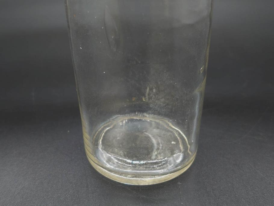 大正〜昭和初期　レトロな雰囲気を醸し出すボトル瓶5点セット(ガラスビン、ガラス瓶、硝子、薬瓶、花瓶、花入、花器)(R-076948)