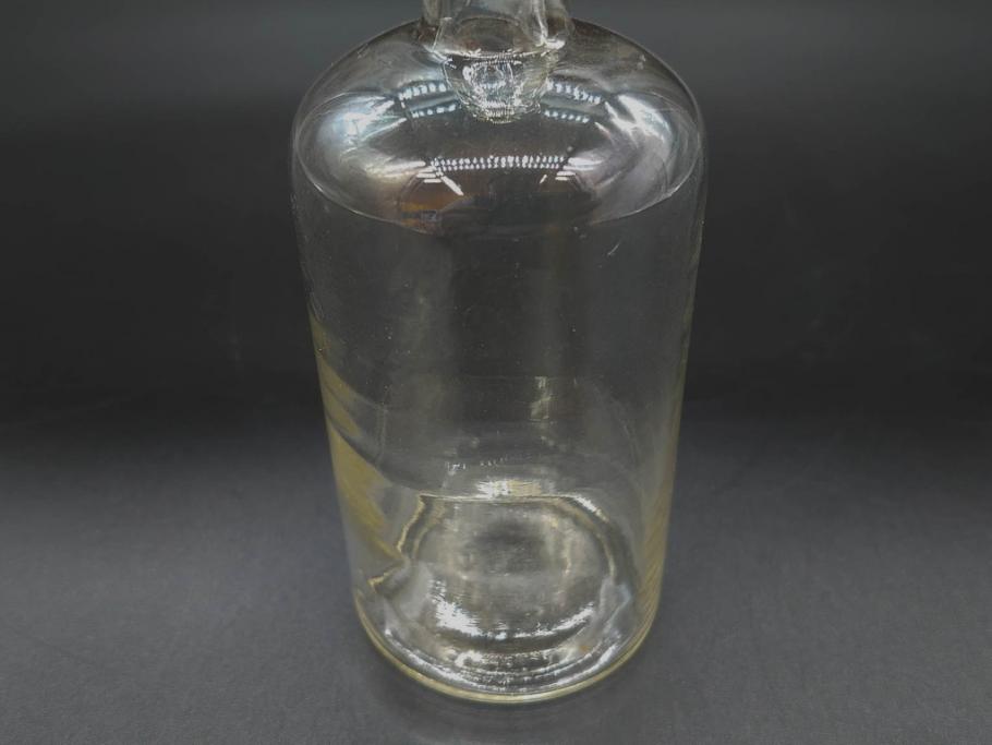 大正〜昭和初期　レトロな雰囲気を醸し出すボトル瓶5点セット(ガラスビン、ガラス瓶、硝子、薬瓶、花瓶、花入、花器)(R-076948)