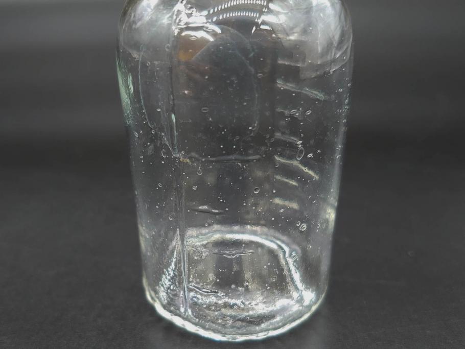 大正〜昭和初期　レトロな雰囲気を醸し出すボトル瓶5点セット(ガラスビン、ガラス瓶、硝子、薬瓶、花瓶、花入、花器)(R-076948)