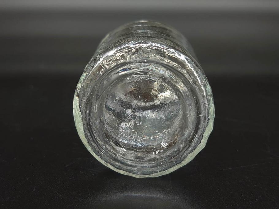 大正〜昭和初期　レトロな雰囲気を醸し出すボトル瓶5点セット(ガラスビン、ガラス瓶、硝子、薬瓶、花瓶、花入、花器)(R-076948)