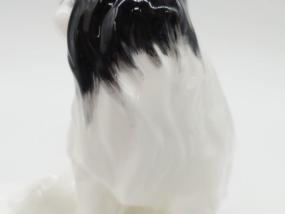 ノリタケ　NORITAKE　スタジオコレクション　狆(チン)　高さ 約10cm　大きな瞳が愛くるしいフィギュリン(犬、Studio Collection、ボーンチャイナ、置物、ディスプレイ、磁器、オブジェ)(R-079733)