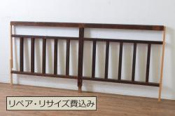 アンティーク建具　フランスアンティーク　オーク材　両開き　ノスタルジックな親子ドア(木製ドア、建具、扉)(R-037977)