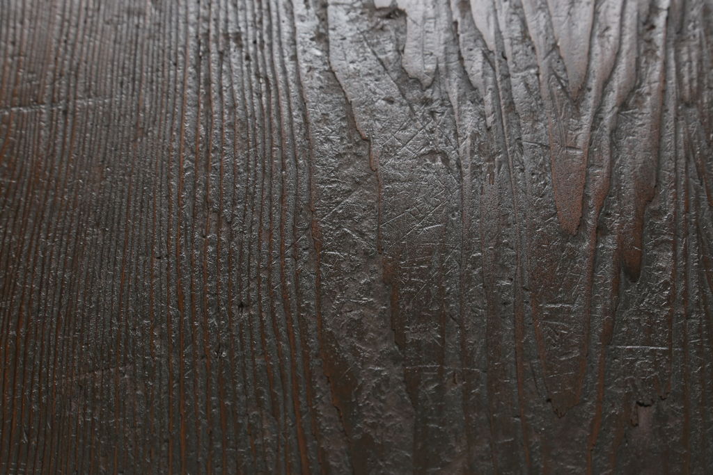 和製アンティーク　高級杉材　幕板や脚のシルエットが魅力的な折り畳み座卓(ローテーブル、センターテーブル、ちゃぶ台)(R-051326)
