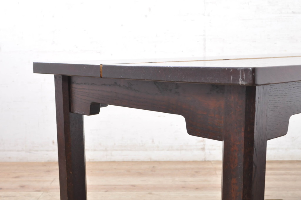 和製ビンテージ　希少モデル　松本民芸家具　ナラ材　シンプルなデザインで使いやすいワークデスク(コンソールテーブル、作業台、ヴィンテージ)(R-072873)