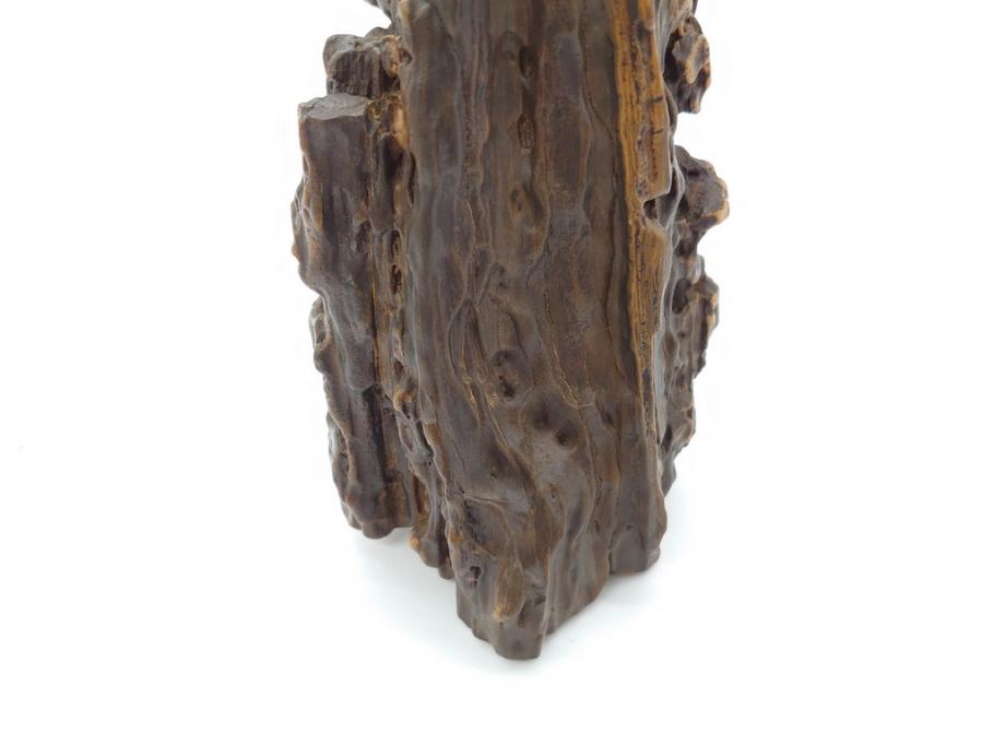 時代物　中国古玩　鑑賞石　盆石　台付(置物、ディスプレイ、台座付き)(R-070226)