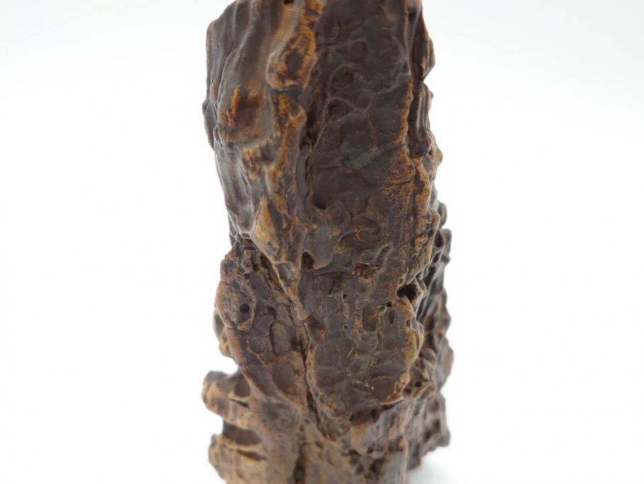 時代物　中国古玩　鑑賞石　盆石　台付(置物、ディスプレイ、台座付き)(R-070226)