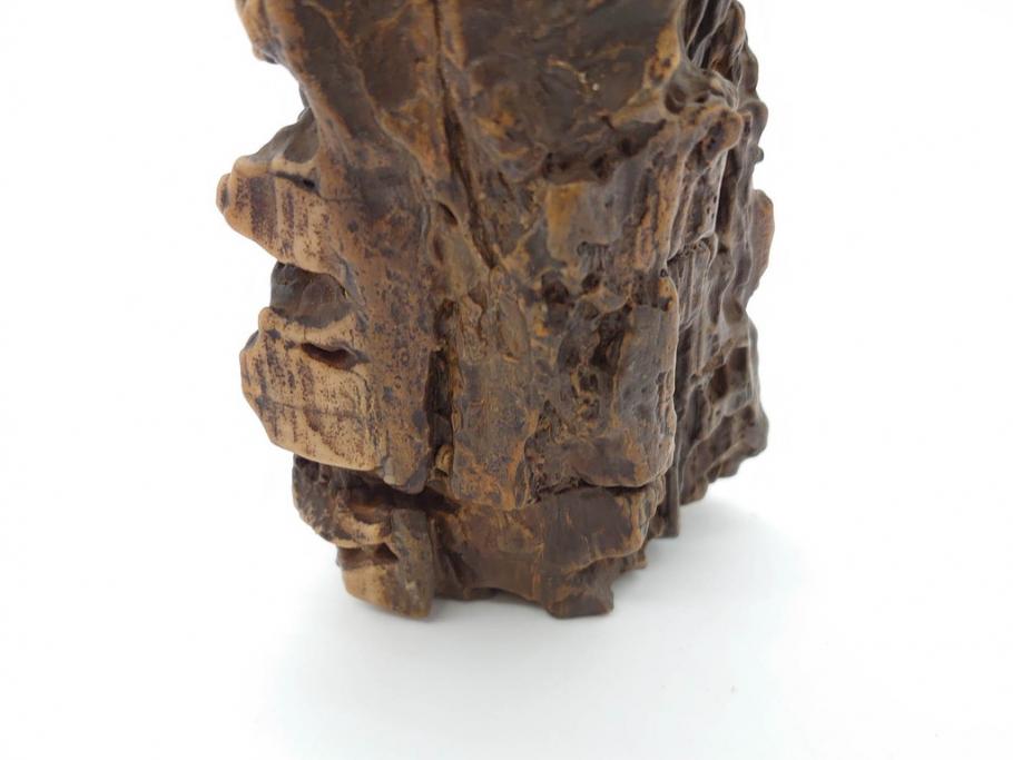 時代物　中国古玩　鑑賞石　盆石　台付(置物、ディスプレイ、台座付き)(R-070226)
