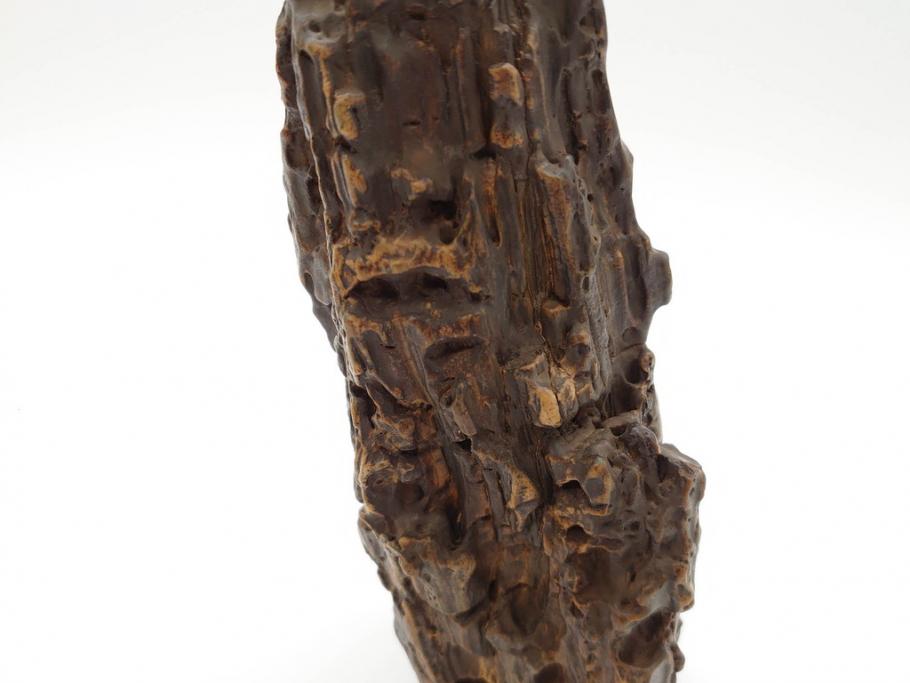 時代物　中国古玩　鑑賞石　盆石　台付(置物、ディスプレイ、台座付き)(R-070226)