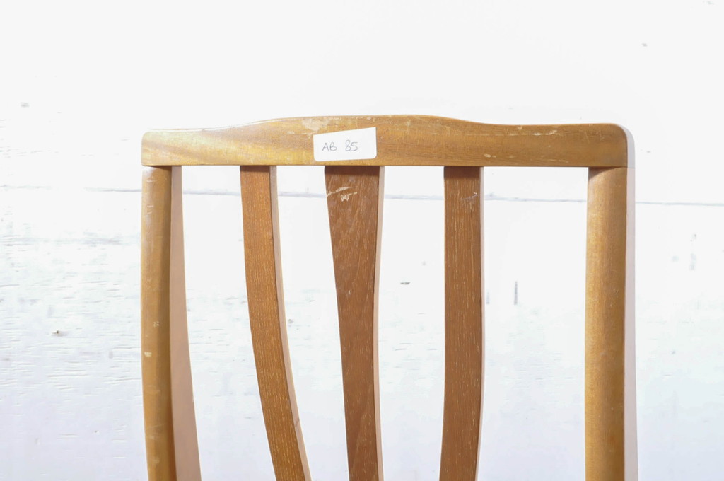 イギリスビンテージ　チーク材　優しい木の温もり溢れるダイニングチェア4脚セット(椅子、イス、ヴィンテージ、英国)(R-065633)