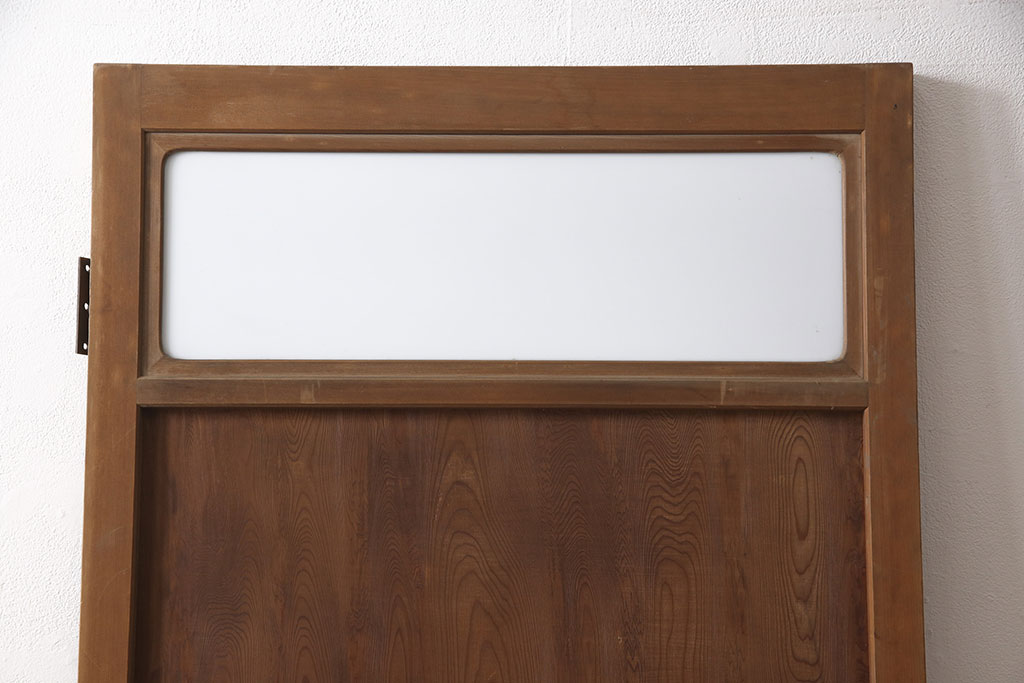 アンティーク建具　高級品　木目がいいね!　枝などをそのまま活かした変わりデザインが目を引く扉(ドア、建具)(R-054192)