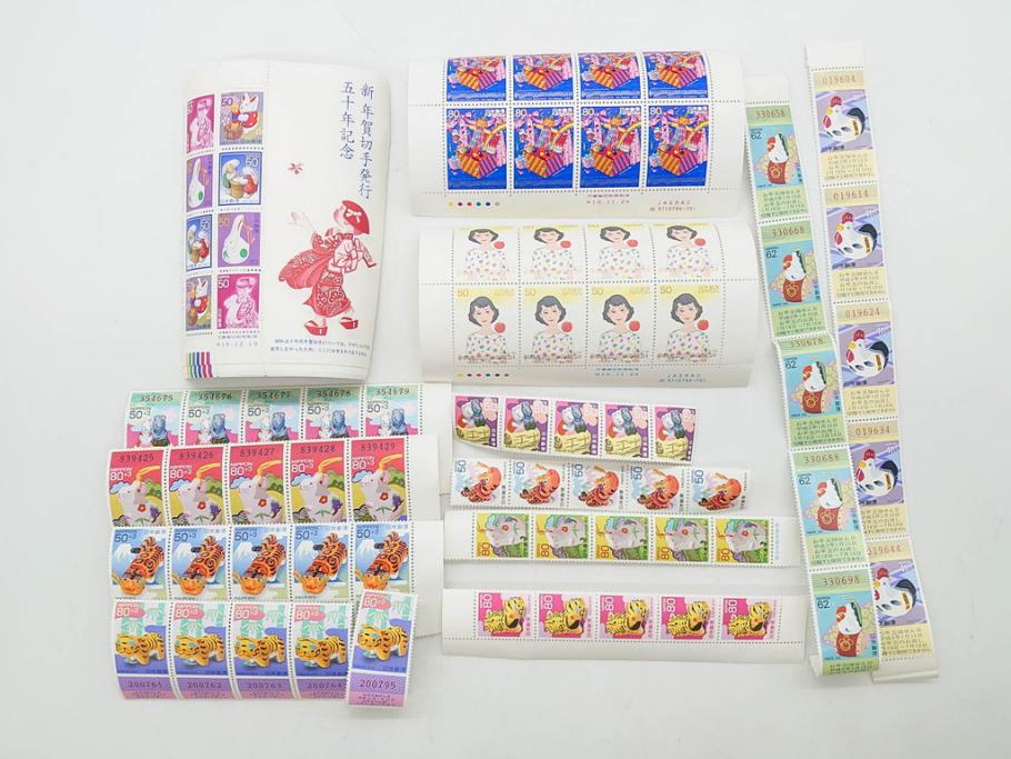未使用切手　シート　バラ　額面92,111円　切手まとめてセット(20世紀デザイン、オリンピック、日本万国博覧会、天皇皇后両陛下御訪欧記念、ふみの日、ゆうペーン、ふるさと切手、美空ひばり、アンパンマン、ミッフィー、ウルトラマン、記念切手、切手コレクション)(R-079740)