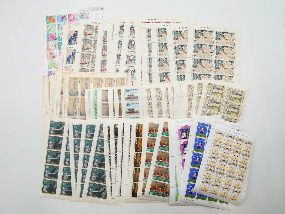 未使用切手　シート　バラ　額面483,182円　切手まとめてセット(ふるさとの花、国民体育大会記念、ドラえもん、キティ、スヌーピー、ディズニー、相撲絵シリーズ、記念切手、切手コレクション)(R-079742)