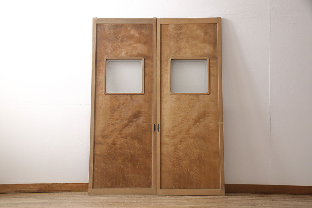 アンティーク建具 高級品 昭和初期 背板も一枚板! 古き良き上質