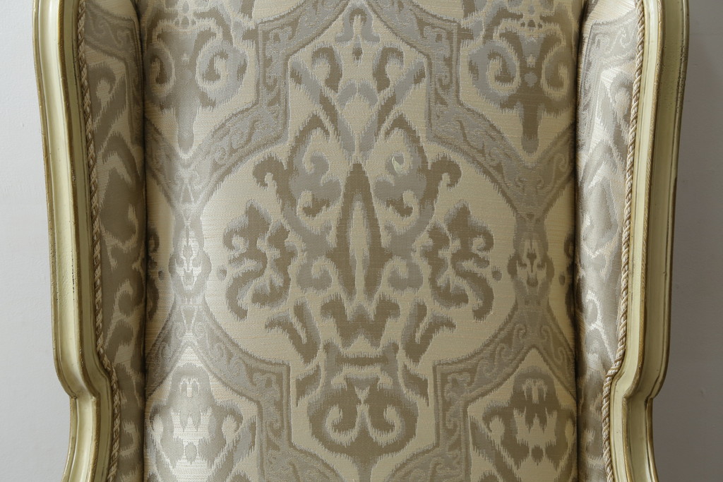 中古　美品　レアモデル!!　DREXEL HERITAGE(ドレクセルヘリテイジ)　Upholstery(アップホルスタリー)　気品あふれる佇まいの猫脚ラウンジチェア(一人掛けソファ、1人掛けソファ、アームチェア)(R-066511)
