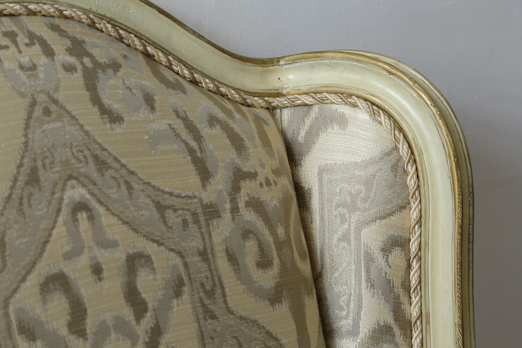 中古　美品　レアモデル!!　DREXEL HERITAGE(ドレクセルヘリテイジ)　Upholstery(アップホルスタリー)　気品あふれる佇まいの猫脚ラウンジチェア(一人掛けソファ、1人掛けソファ、アームチェア)(R-066511)