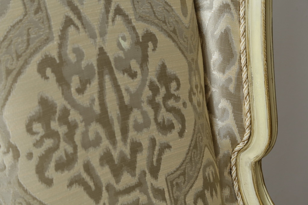 中古　美品　レアモデル!!　DREXEL HERITAGE(ドレクセルヘリテイジ)　Upholstery(アップホルスタリー)　気品あふれる佇まいの猫脚ラウンジチェア(一人掛けソファ、1人掛けソファ、アームチェア)(R-066511)