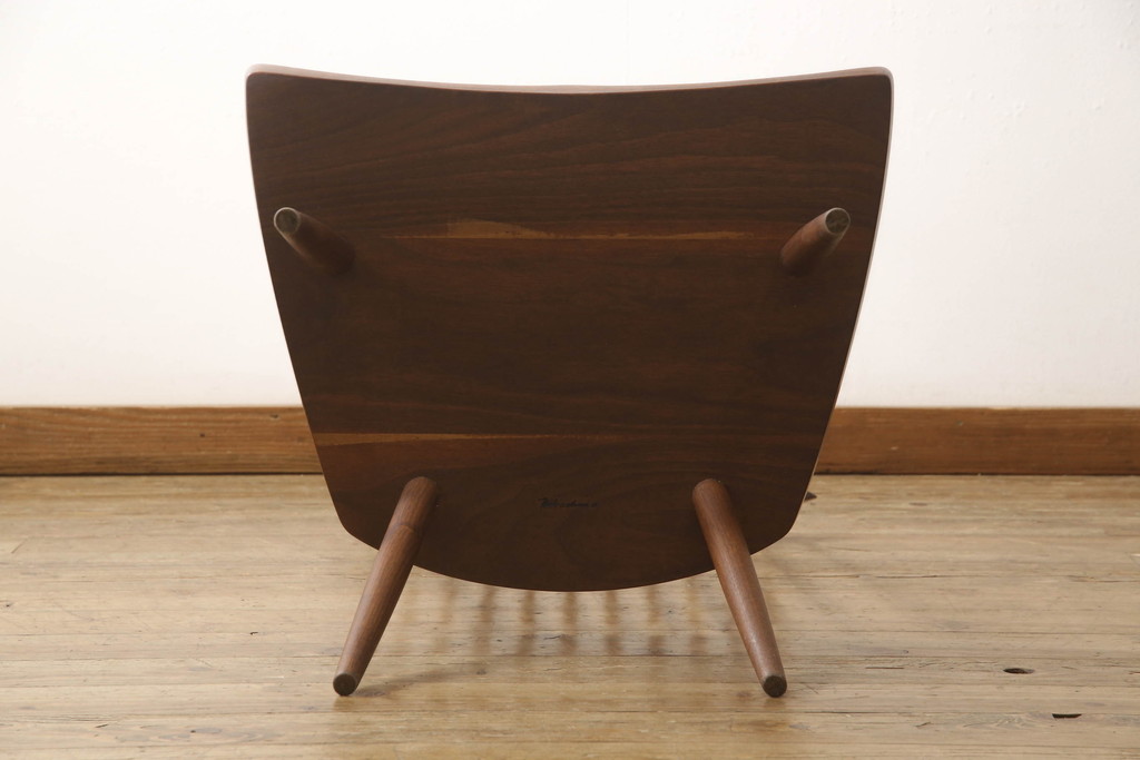 ヴィンテージ　ジョージナカシマ　LOUNGE CHAIR　CN102　ウォールナット　モダンに洗練された佇まいのラウンジチェア(ジョージ・ナカシマ、イス、椅子、ビンテージ)(R-056538)
