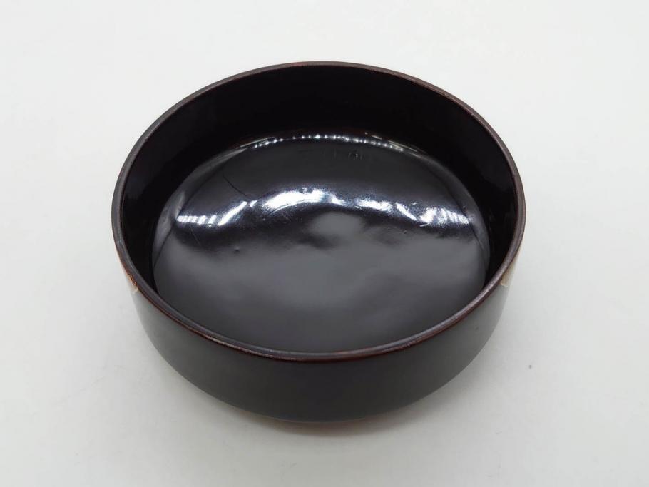 八代 中村宗哲　菊桐蒔絵　雅な美しさのある茶入(花、金彩、漆器、木製、茶入れ、茶筒、茶道具、茶器、又妙斎書付、共箱付き)(R-079748)