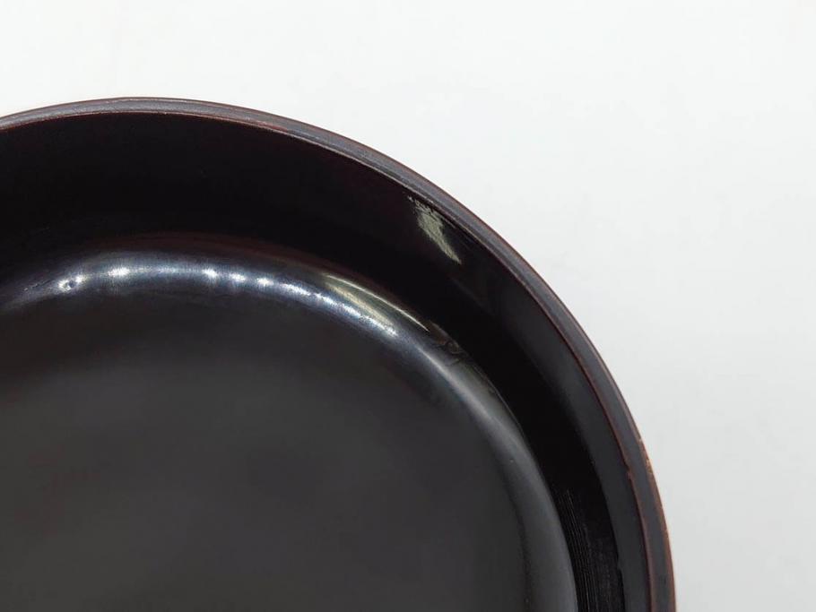 八代 中村宗哲　菊桐蒔絵　雅な美しさのある茶入(花、金彩、漆器、木製、茶入れ、茶筒、茶道具、茶器、又妙斎書付、共箱付き)(R-079748)
