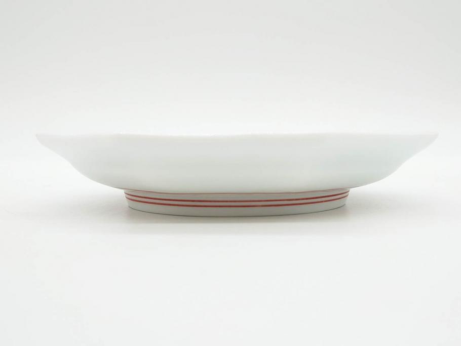 重要無形文化財　人間国宝　十三代 酒井田柿右衛門　有田焼　錦　地文　約16cm　5.1寸　細かな絵付けが見事な八角皿5枚セット(亀甲文、青海波文、七宝文、菱文、吉祥文様、変形皿、中皿、和皿、和食器、共箱付き、裏印、花押、五寸一分)(R-079751)