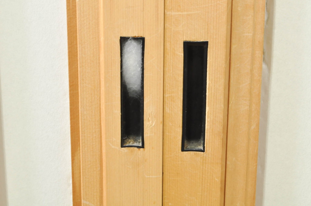 中古　和の空間づくりにおすすめの擦り上げ障子戸4枚セット(建具、擦上障子戸、雪見障子戸、引き戸)(R-077441)