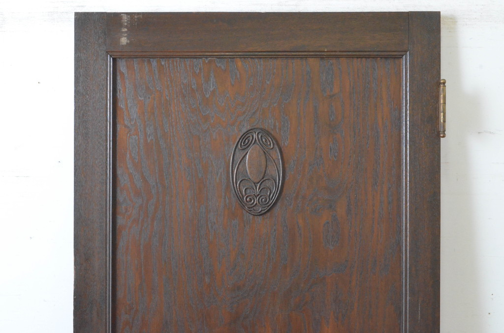 アンティーク建具　大正ロマン 古い洋館のドア1枚(扉、木製扉)(R-065483)