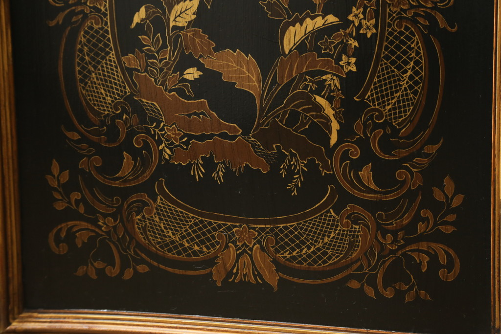 中古　希少!!　DREXEL HERITAGE(ドレクセルヘリテイジ)　シノワズリ様式　優美で華やかな装飾が見事なサイドボード(収納棚、戸棚、サイドキャビネット、コンソールキャビネット、カウンター、中国美術)(R-066514)