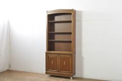 中古　美品　李朝　作りの良い真鍮(しんちゅう)金具が魅力的なキャビネット(サイドキャビネット、サイドテーブル、箪笥、収納棚、戸棚)(R-080379)