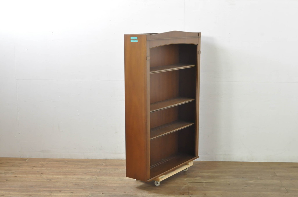 中古　DREXEL HERITAGE(ドレクセルヘリテイジ)　Triune(トライユン)　台輪リメイク　上品な佇まいのブックケース(シェルフ、本棚、飾り棚、キャビネット、収納棚)(R-078107)