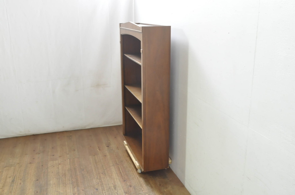 中古　DREXEL HERITAGE(ドレクセルヘリテイジ)　Triune(トライユン)　台輪リメイク　上品な佇まいのブックケース(シェルフ、本棚、飾り棚、キャビネット、収納棚)(R-078107)