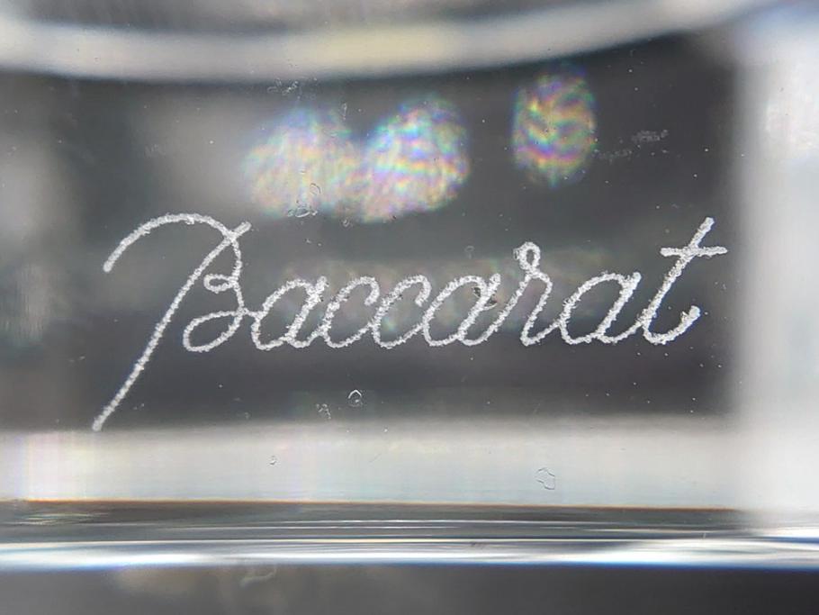 フランス　バカラ　Baccarat　エディス　重厚で存在感のあるフラワーベース(花瓶、フルレッドクリスタルガラス、箱なし、EDITH)(R-060614)