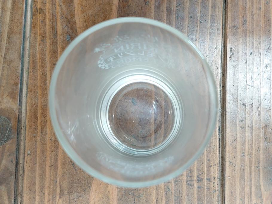 戦前　キリンビール　キリンレモン　ノスタルジックな雰囲気漂うコップ2個セット(昭和レトロ、グラス)(R-060617)